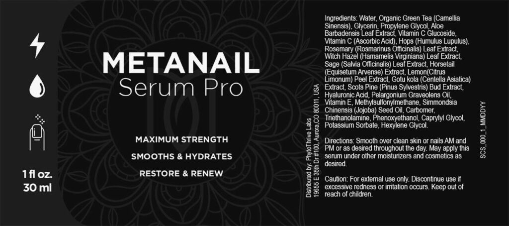 metanail serum pro label