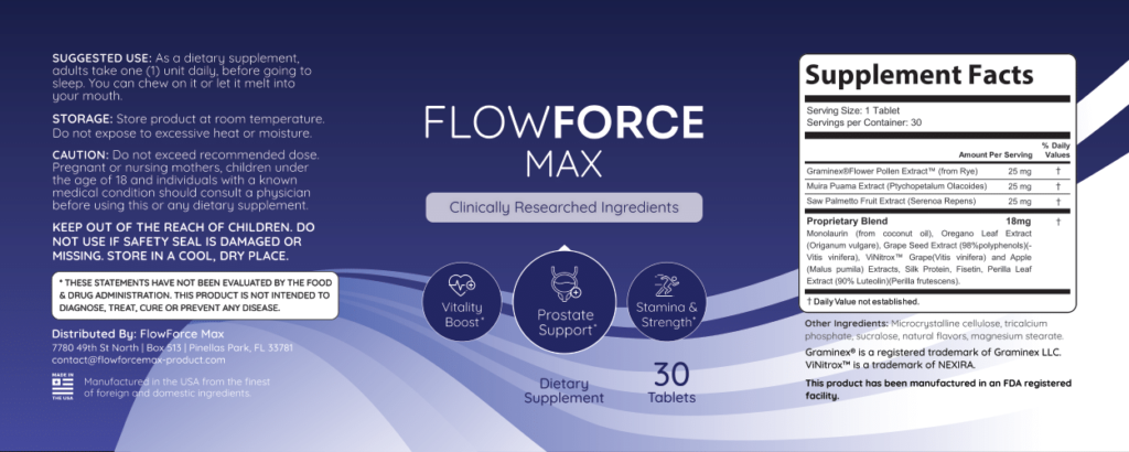 flowforce ingredient list